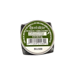 L'Oréal Infallible 24 Hour Eye Shadow #335 Golden Emerald Green Discontinued NWT